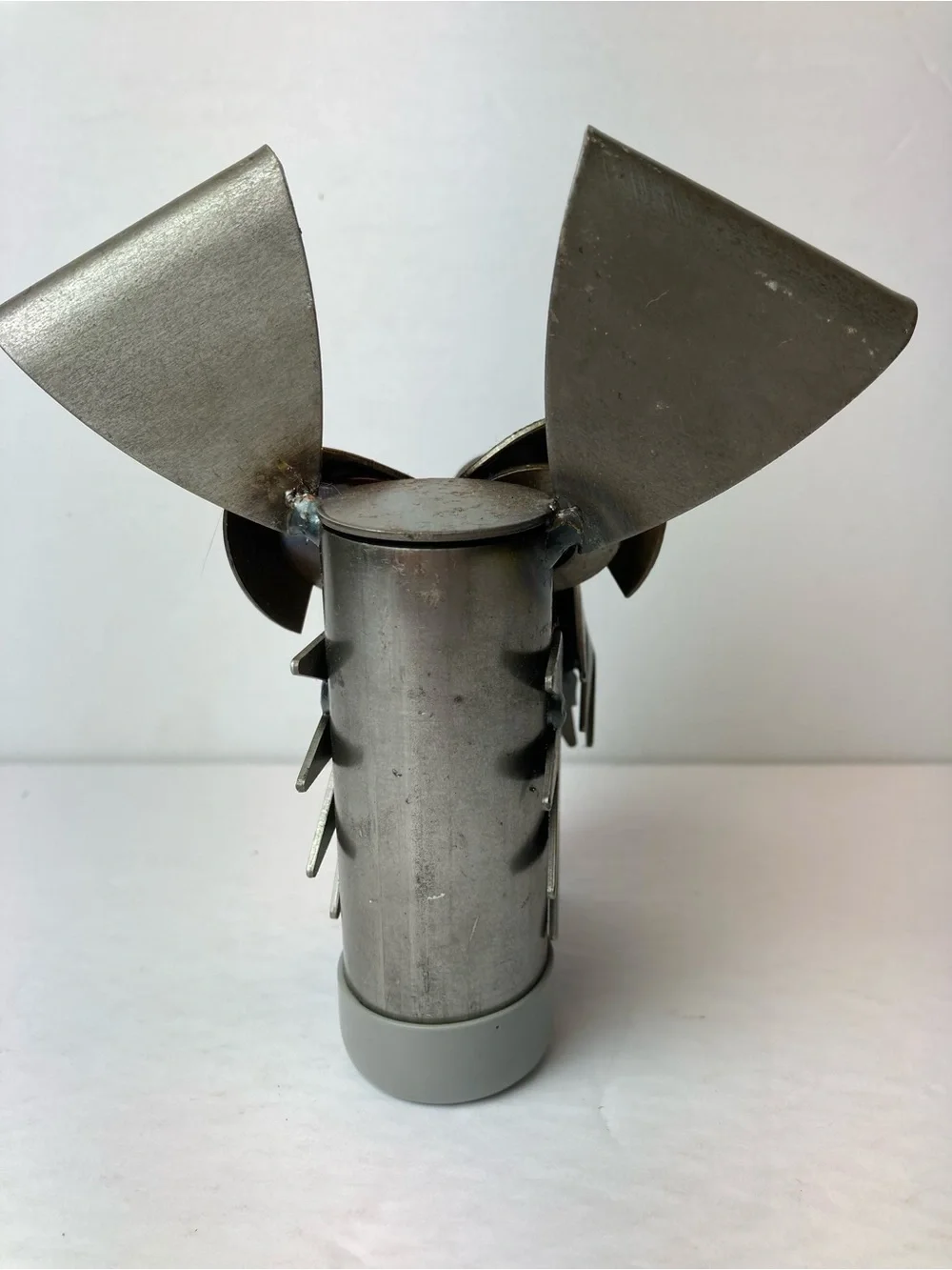 Stanley Metal Dog Figurine - Recycled Metal Red Eyed Junkyard Dog Bottle Topper